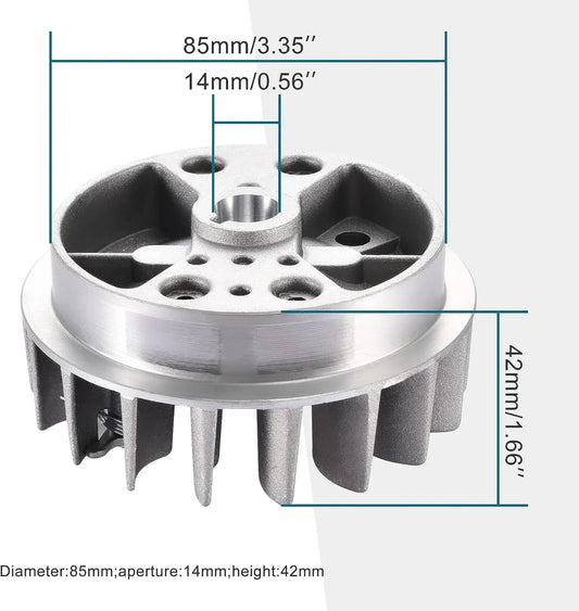 Recoil Pull Starter Flywheel for 47cc 49cc 2-Stroke Mini Dirt Pit Pocket Bike - goofitmoto