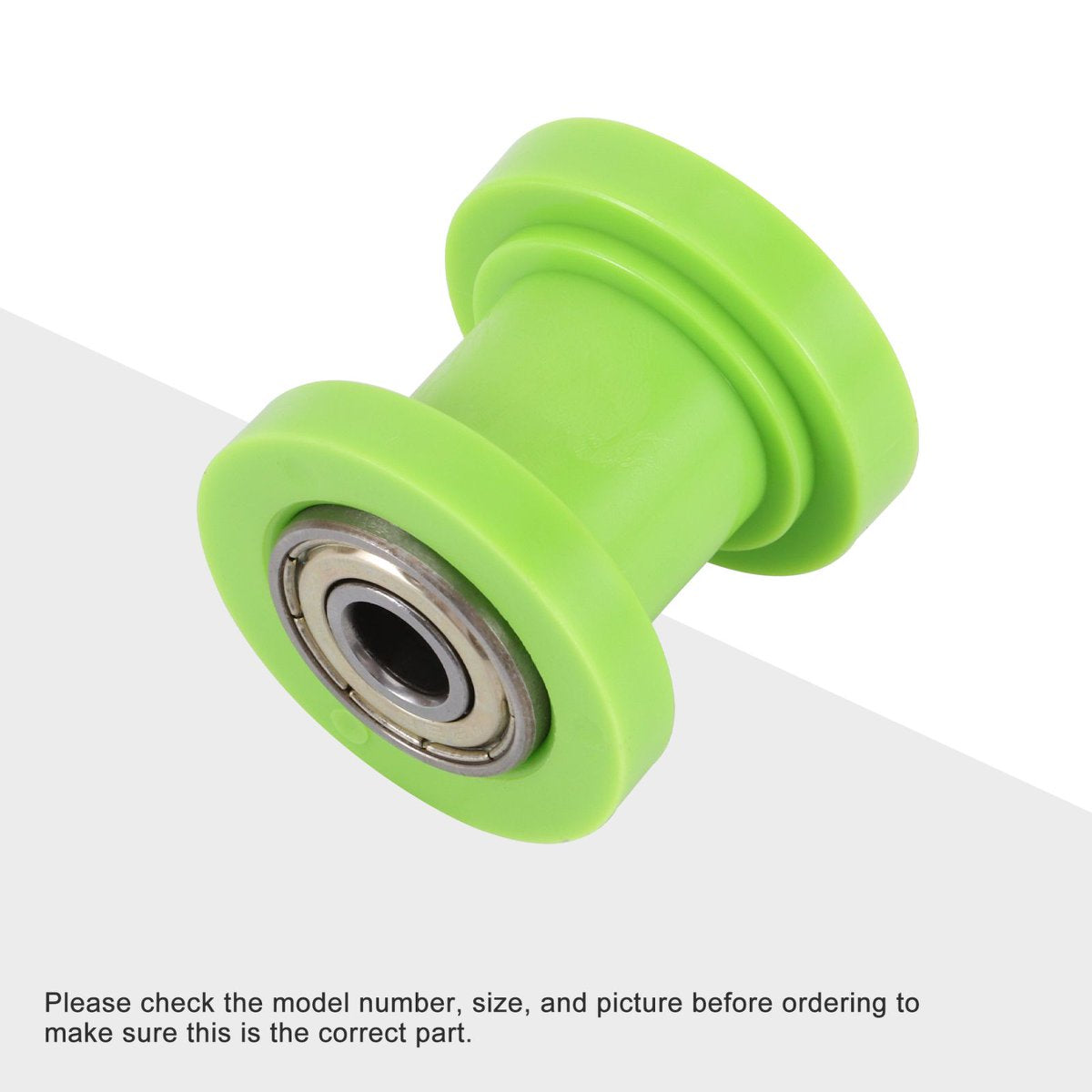 8mm Green Chain Roller Slider Tensioner Wheel for ATV Dirt Pit Bike