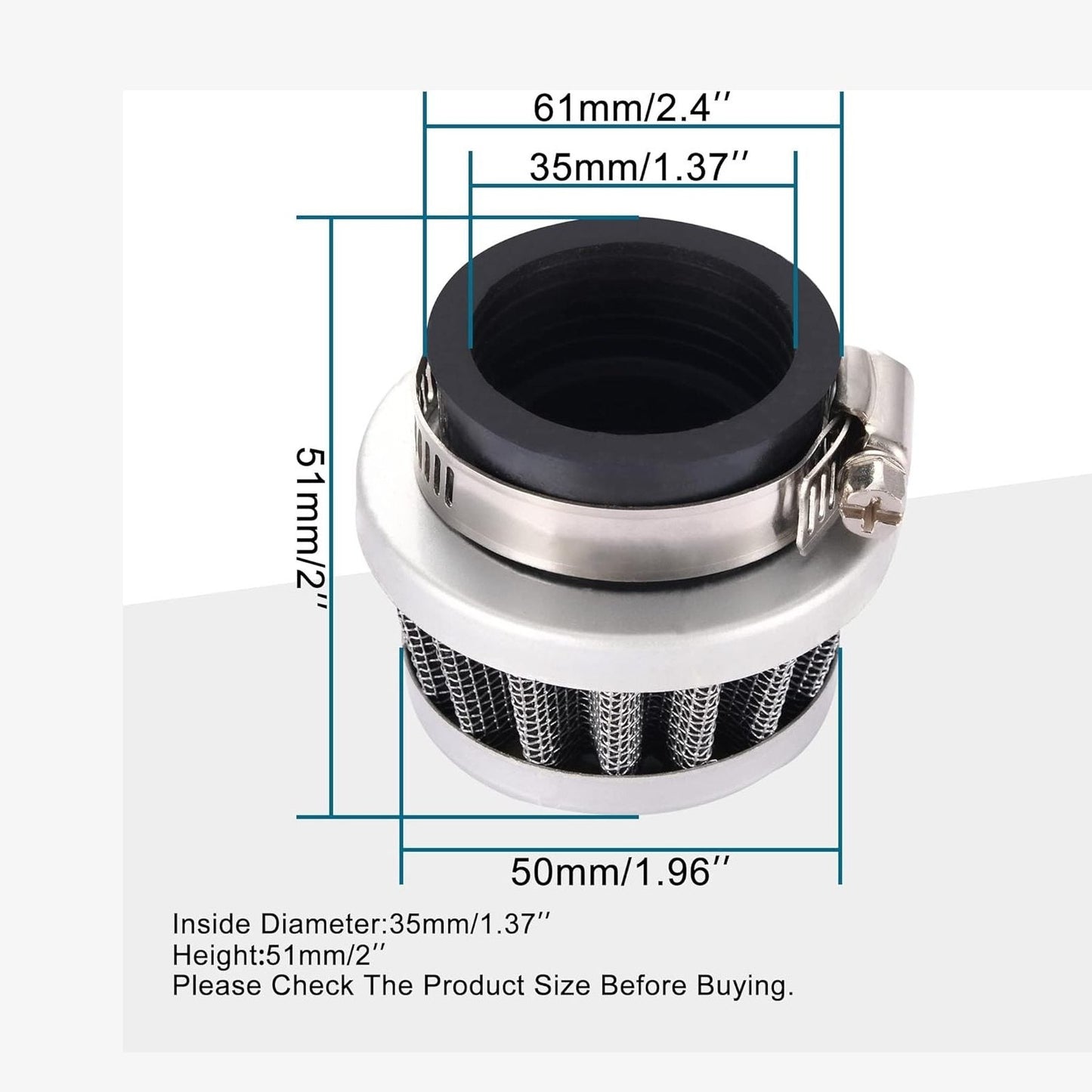 Air Filter 35mm For Carburetor PZ16 PZ19