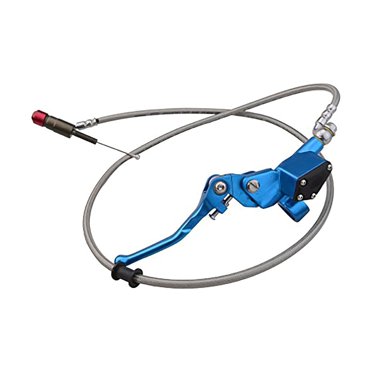 GOOFIT 7/8" 22mm Motorcycle Hydraulic Clutch Brake Lever 1200mm Master Cylinder for 125cc 150cc 180cc 200cc 250cc Vertical Motor Off Road Scooter Pit Pocket Bike Motocross Red