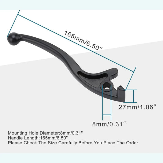 165mm Left Brake Lever for 50cc-125cc Chinese ATV Quad, TaoTao, Sunl - goofitmoto
