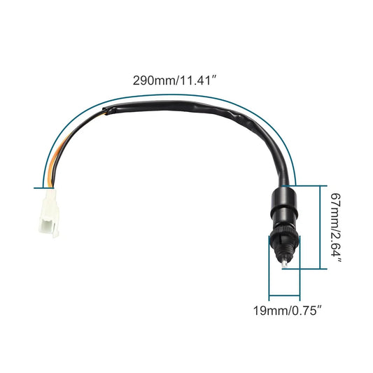 Brake Light Switch with 19mm Bolt for ATV, Scooter, Mini Dirt Bike - goofitmoto