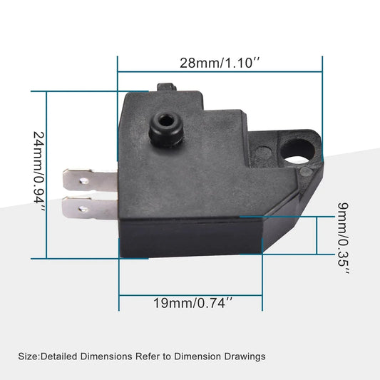 Right Front Brake Light Switch for 50cc-250cc Scooter, ATV, Dirt Bike, Moped - goofitmoto