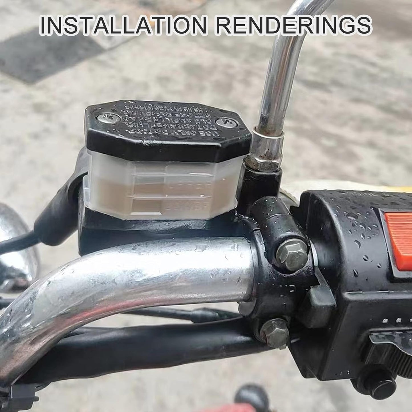 GOOFIT Black 22mm 7/8" Handlebar Front Right Brake Master Cylinder Lever Replacement for Suzuki GS125 GN125 GN250 GS250