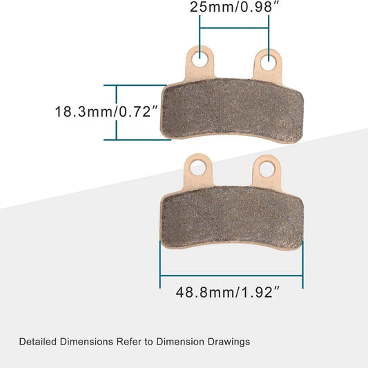 Front / Rear Brake Pad for 110cc–125cc Apollo Dirt Bike - goofitmoto