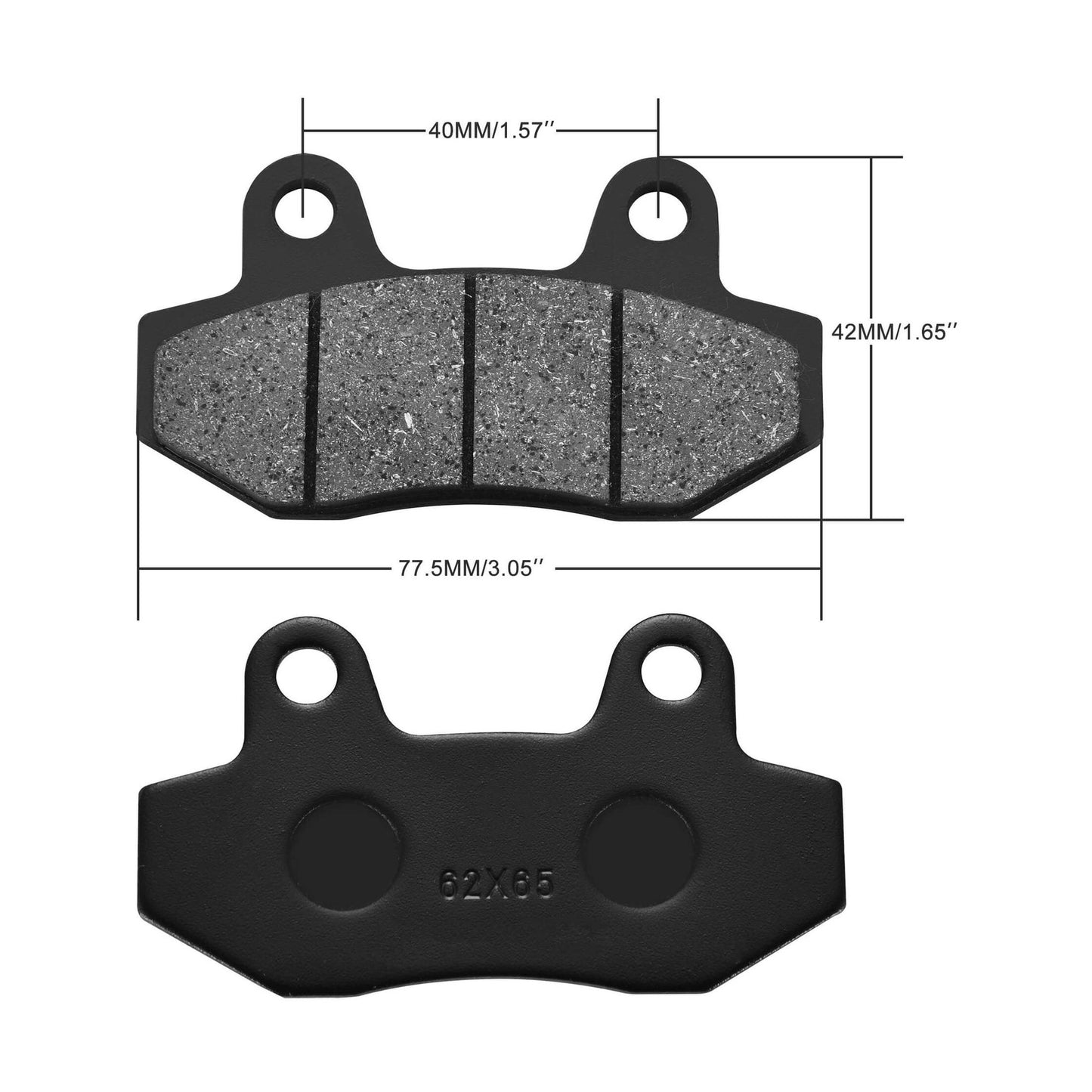 GOOFIT Scooter Brake Pads Brakes for 150cc 200cc 250cc ATV Dirt Bike Pit Bike Go Kart