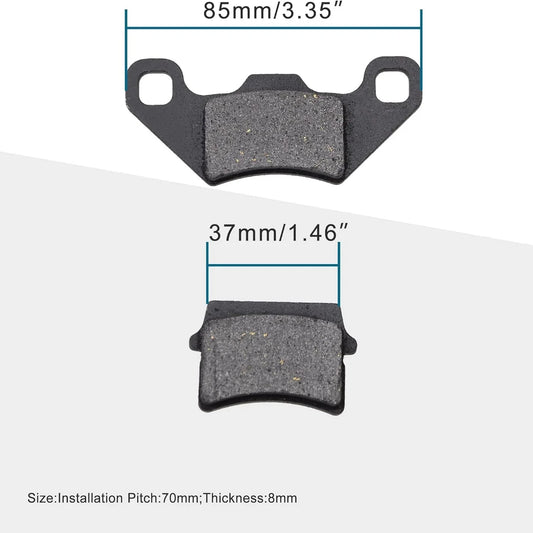 Brake Pad Set for 50cc–125cc ATV Go Kart (3 Pairs, 70mm Hole Distance) - goofitmoto