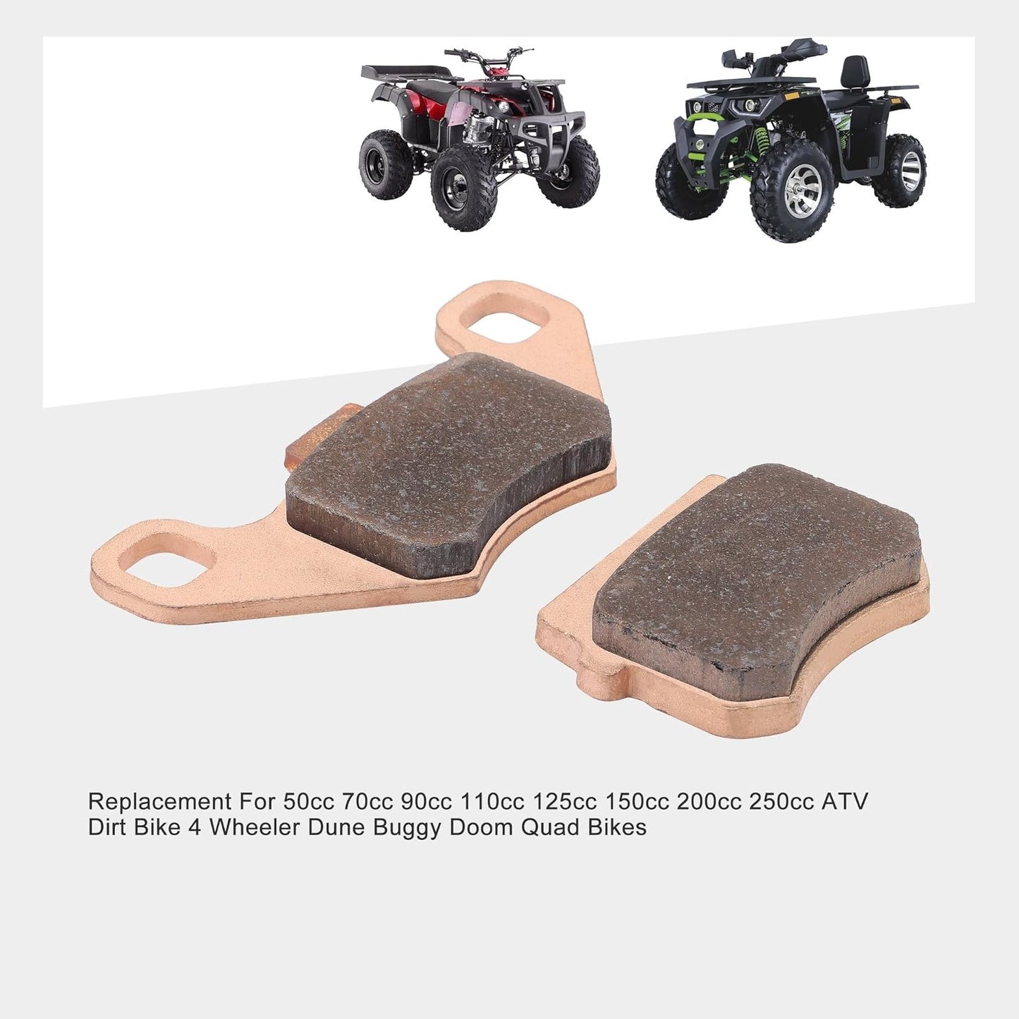 GOOFIT Disc Brake Pads Replacement for 50cc 70cc 90cc 110cc 125cc 150cc 200cc 250cc Pit Dirt Bike ATV Quad Motorcycle Scooter