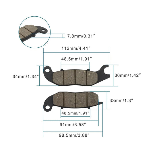 Brake Pad for M111 Prince Kirin High-Strength Composite - goofitmoto