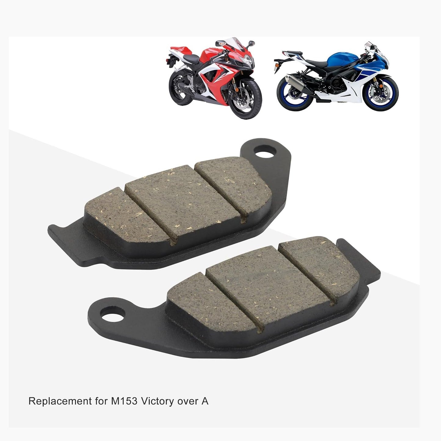 GOOFIT Motorcycle Brake Pads Replacement for M153 Victory over A
