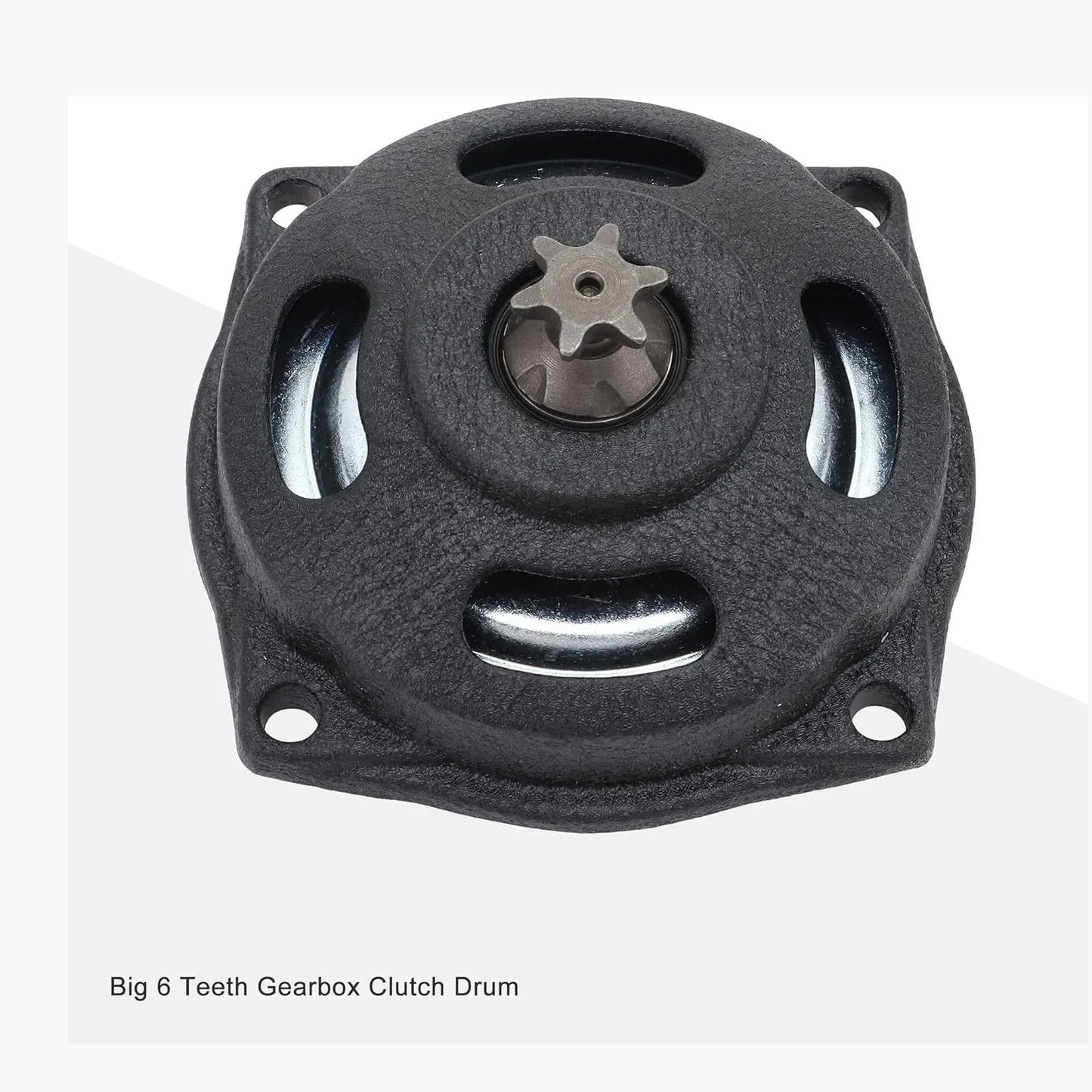 6-Tooth 25H Clutch Drum Gearbox & 3-Spring Clutch Pad Kit for 47cc 49cc 2-Stroke Mini ATV - goofitmoto
