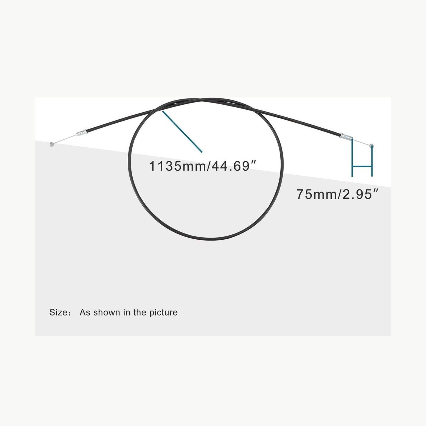 GOOFIT 44.68" Choke Cable Replacement for 50cc 200cc 250cc ATV Taotao Sunl Kazuma