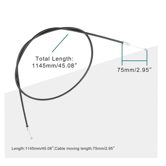45.1" Remote Choke Cable for 150cc 200cc Air-Cooled ATV & Motorcycle - goofitmoto