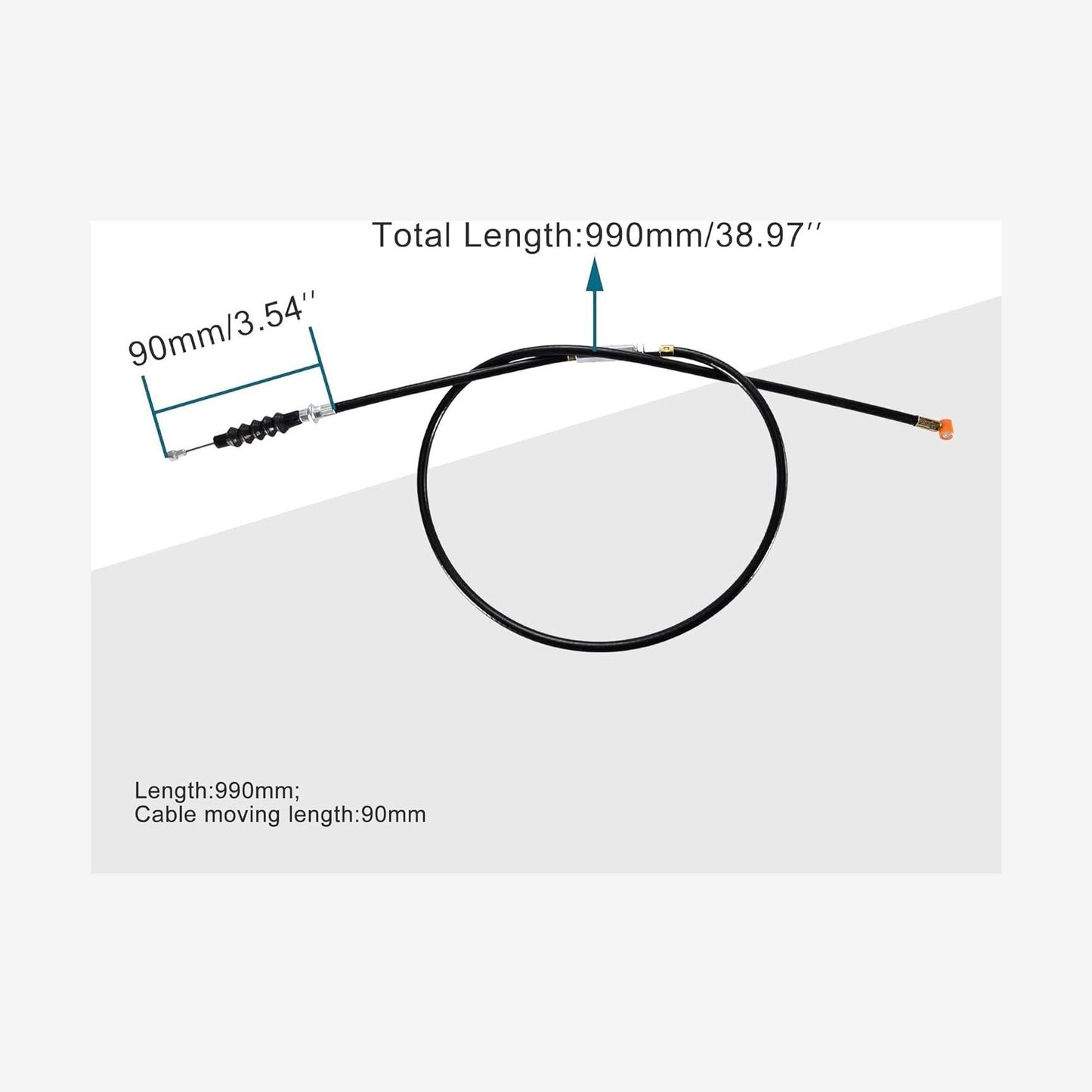 GOOFIT 38.98" Clutch Cable with Adjuster for 50cc 70cc 90cc 110cc 125cc Dirt Bike