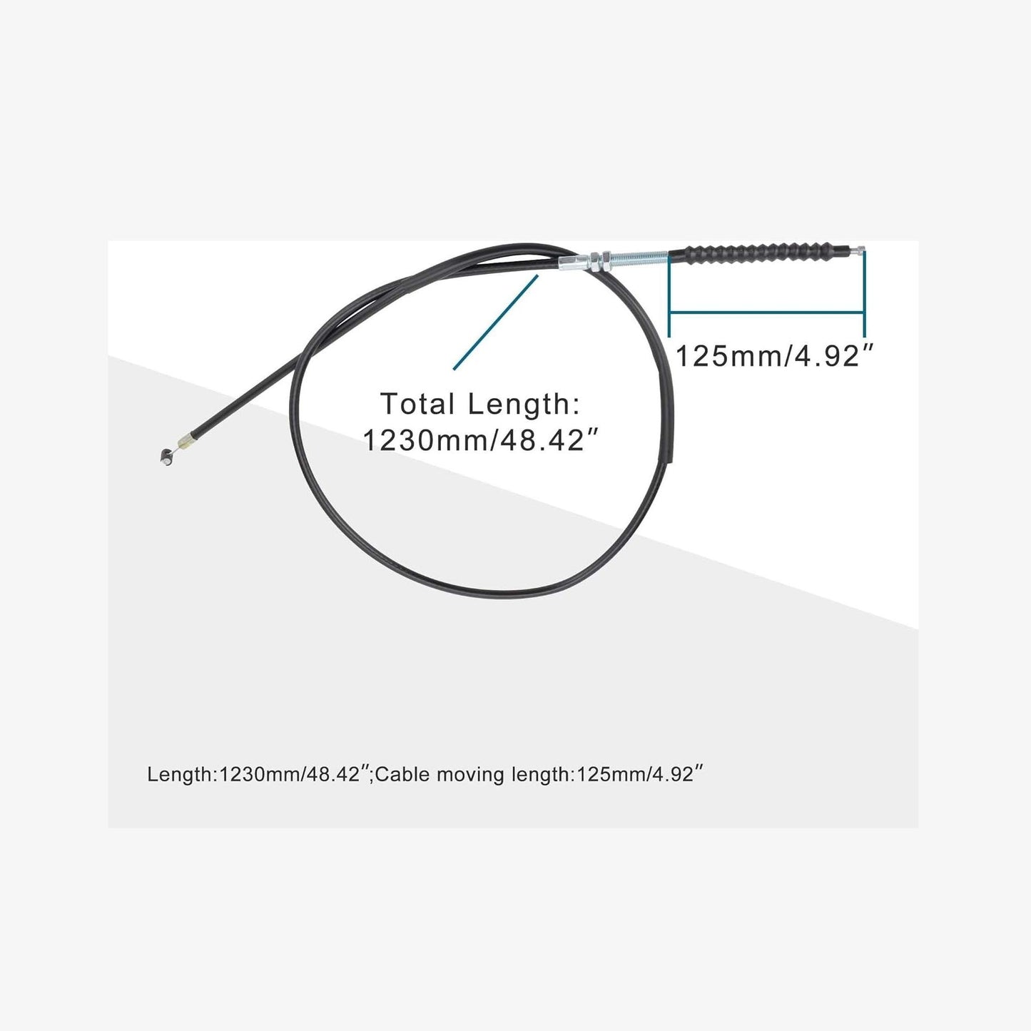 GOOFIT 48.43" Clutch Cable for 200cc 250cc Water-Cooled ATV