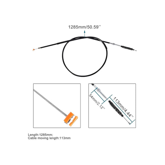 GOOFIT 50.59" Clutch Cable Replacement for 200cc 250cc ATV Quad Dirt Pit Bike Four Wheele Dune Buggy Go Kart Chinese Scooter