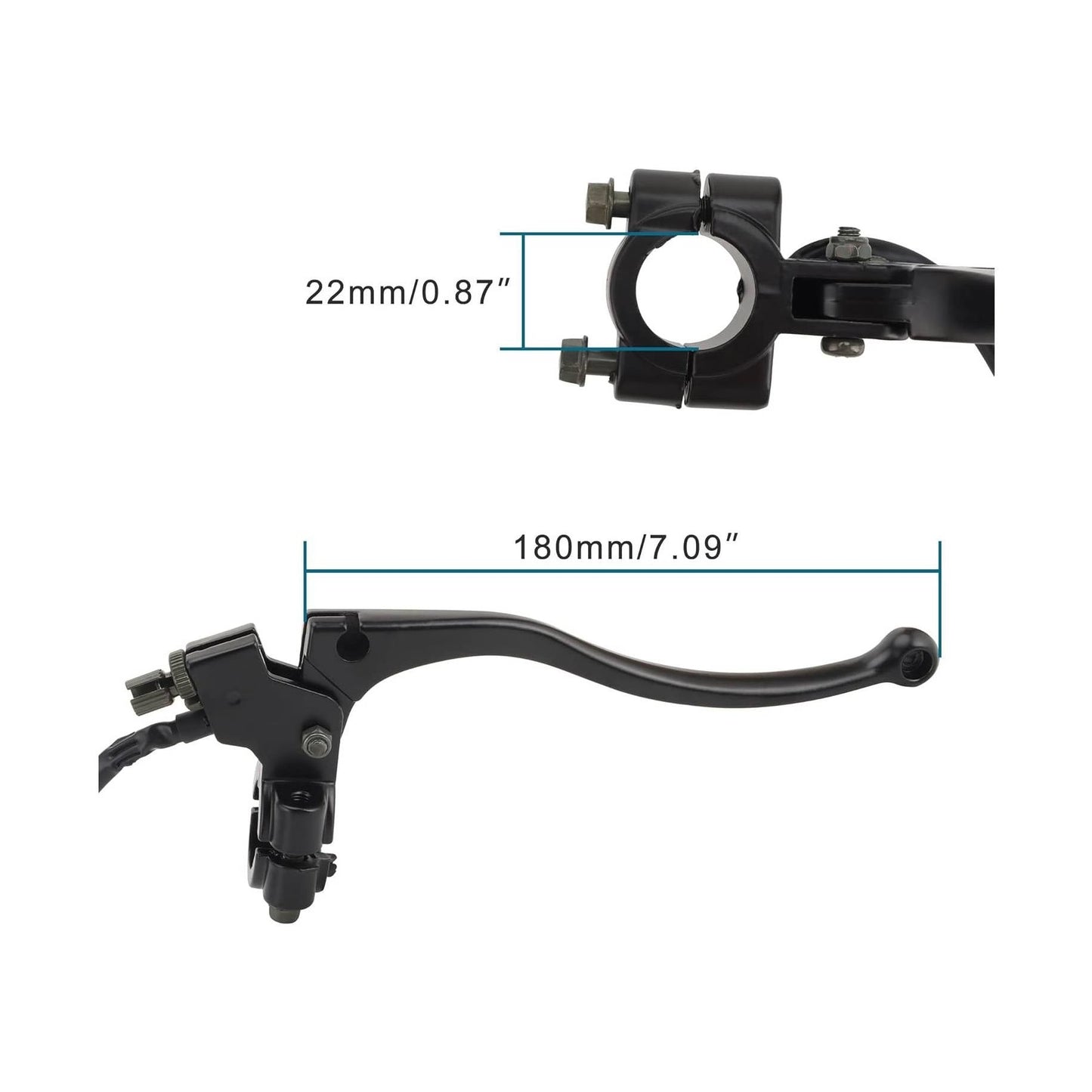GOOFIT 7/8"Clutch Lever with Cable Replacement for 150cc 200cc 250cc Chinese Dirt Pit Bike