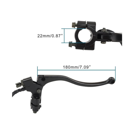 GOOFIT 7/8"Clutch Lever with Cable Replacement for 150cc 200cc 250cc Chinese Dirt Pit Bike