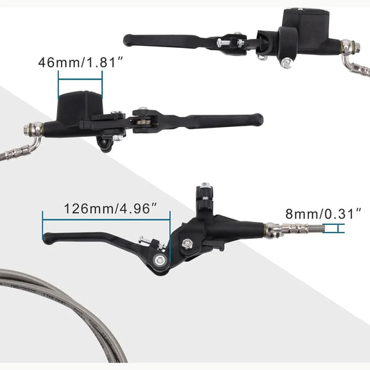 CNC Hydraulic Clutch Master Cylinder Lever Assembly for 125cc-250cc Vertical Engines - goofitmoto