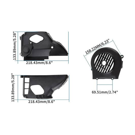 Engine Air Director & Cooling Fan Shroud Assembly for GY6 50cc - goofitmoto