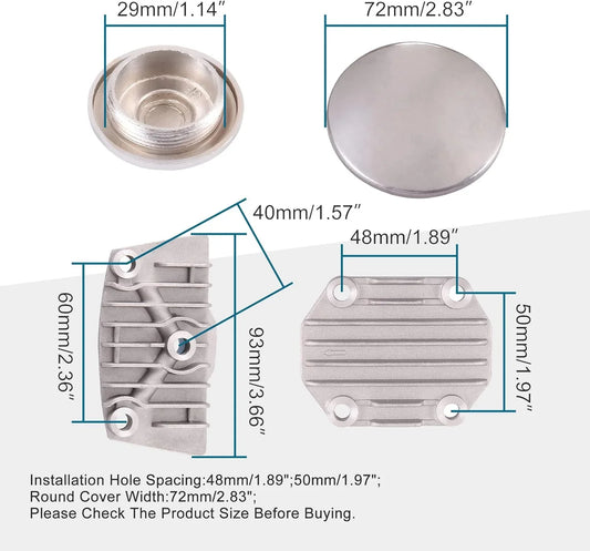 70cc Cylinder Head Cover Set with Gaskets for 4-Stroke Horizontal Engine - goofitmoto