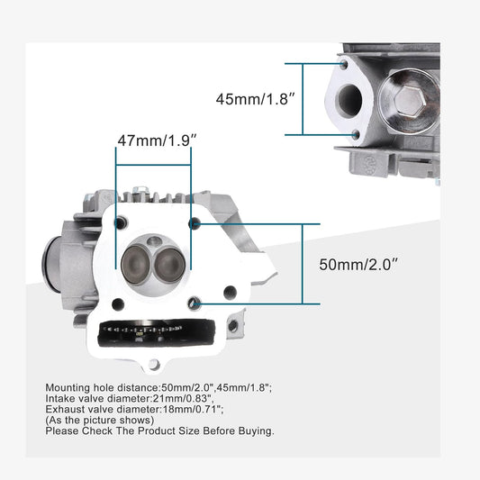 Cylinder Kit 47mm For 4 Stroke 70cc Engine ATV Go Kart Dirt Bike