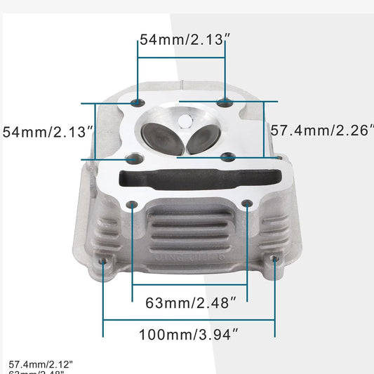 Cylinder Kit 57.4mm For 4 Stroke GY6 150cc 157QMJ Engine