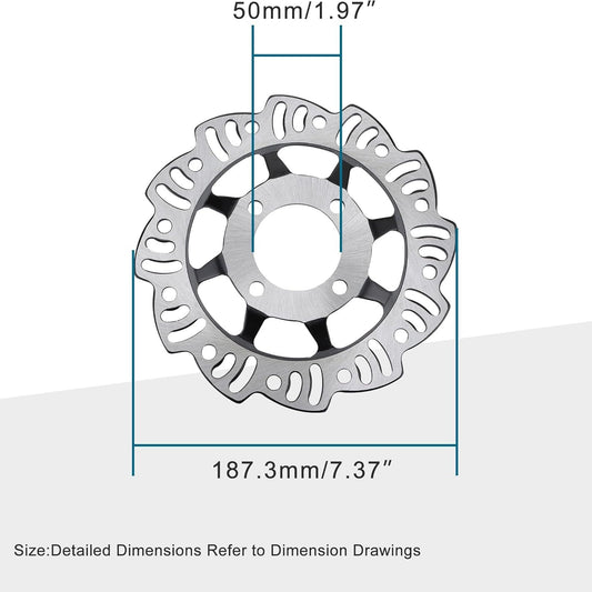 GOOFIT Motorcycle Front Rear Disc Brake Plate Rotor Replacement for 50cc 70cc 90cc 110cc 125cc Dirt Bike Motorcycle ATV Scooter
