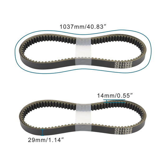 GOOFIT Drive Belt Replacement for Polaris 500 HO Duse RSE 1998 1999 2000 2001 2002 Replace 3211069