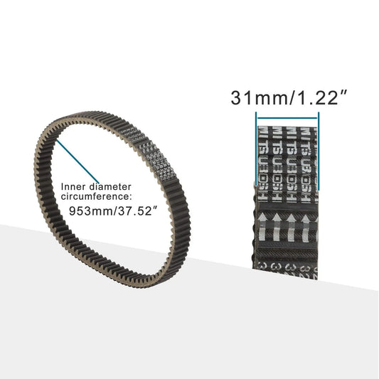 Drive Belt 3211186 for Polaris RZR XP 1000 & XP Turbo (2016–2020) - goofitmoto