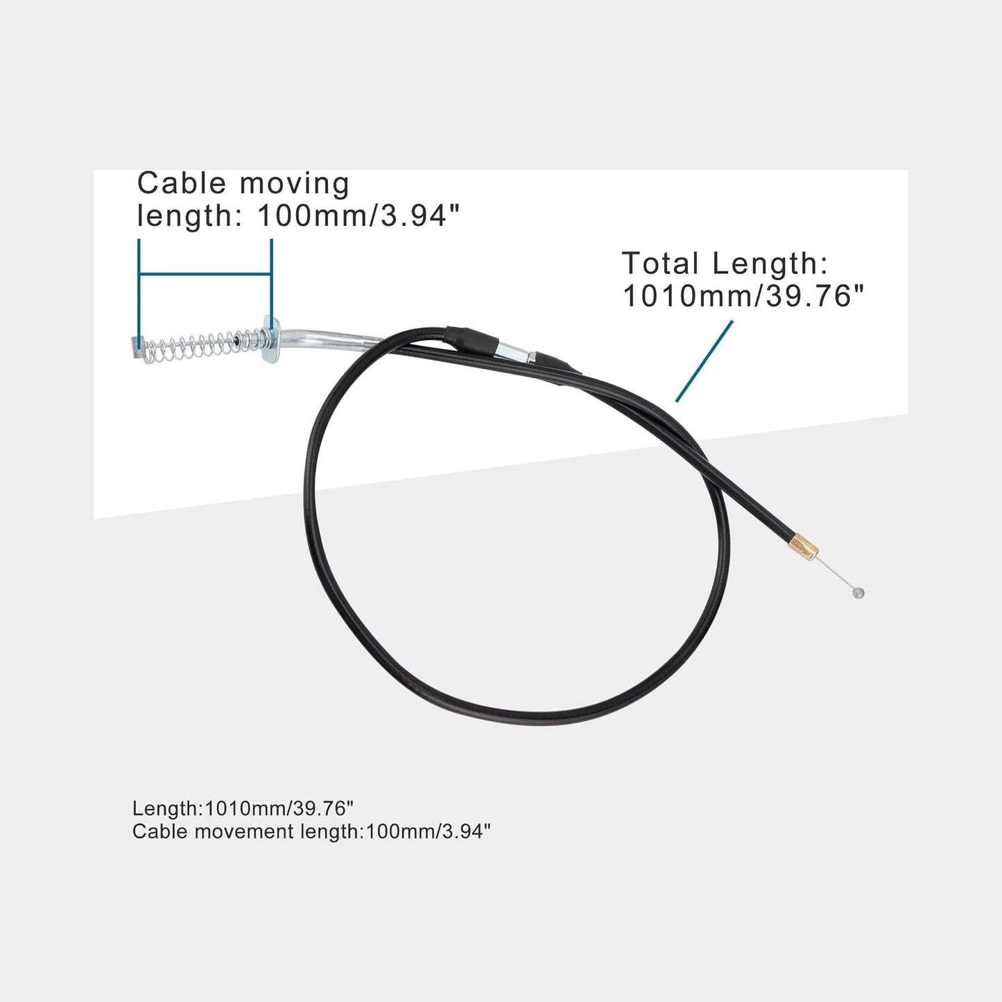 GOOFIT 39.76" Front Brake Cable with Adjuster for 50cc 70cc 90cc 110cc 125cc ATV 4 Wheeler Scooter Go Kart Part