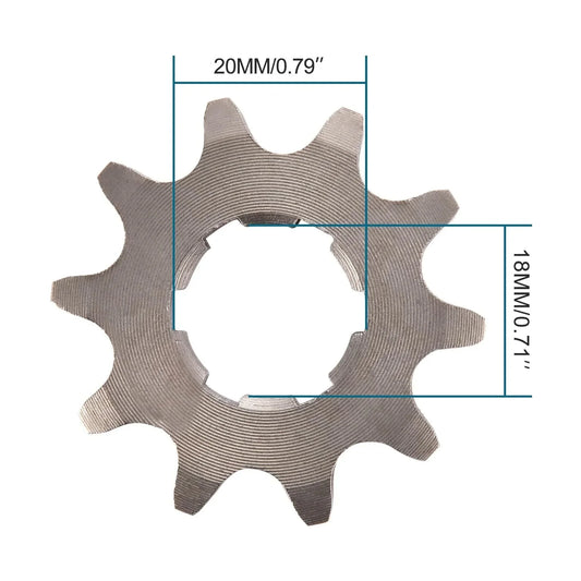 420-10T Front Engine Sprocket (20mm) for 110cc–125cc Dirt Pit Bike & ATV - goofitmoto
