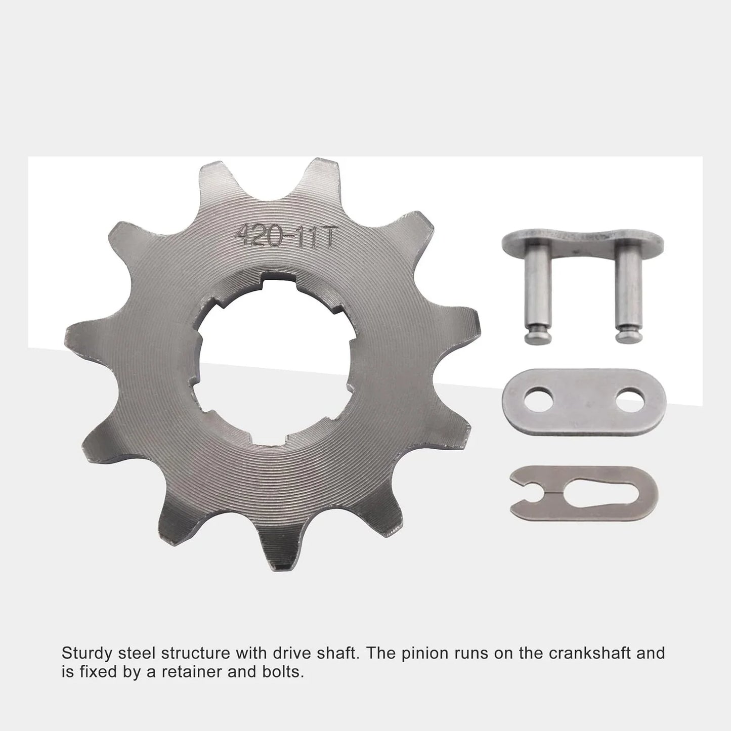 420-11T Front Engine Sprocket (20mm) for 50cc–125cc Dirt Pit Bike & ATV - goofitmoto