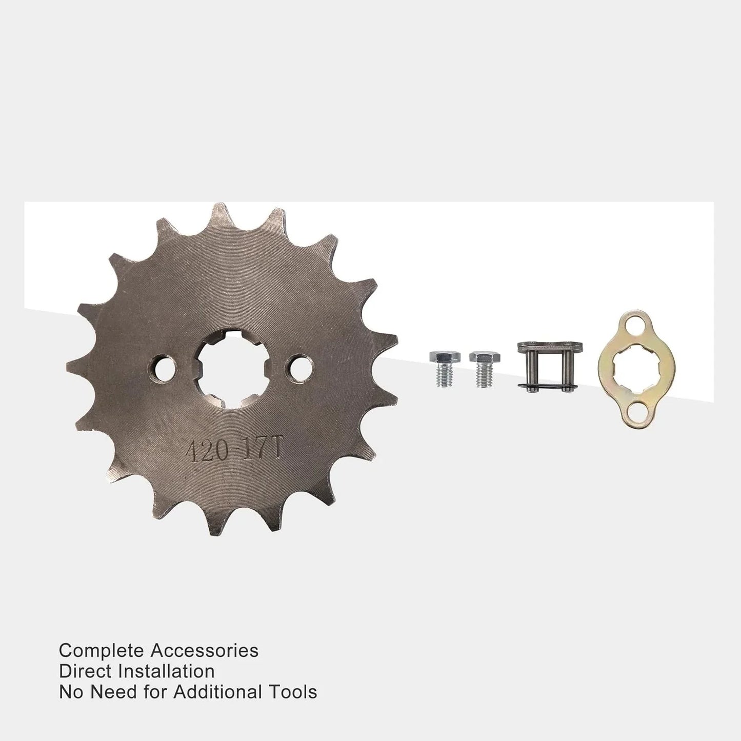 420-17T Front Engine Sprocket (20mm) for 50cc–150cc Dirt Pit Bike & ATV - goofitmoto