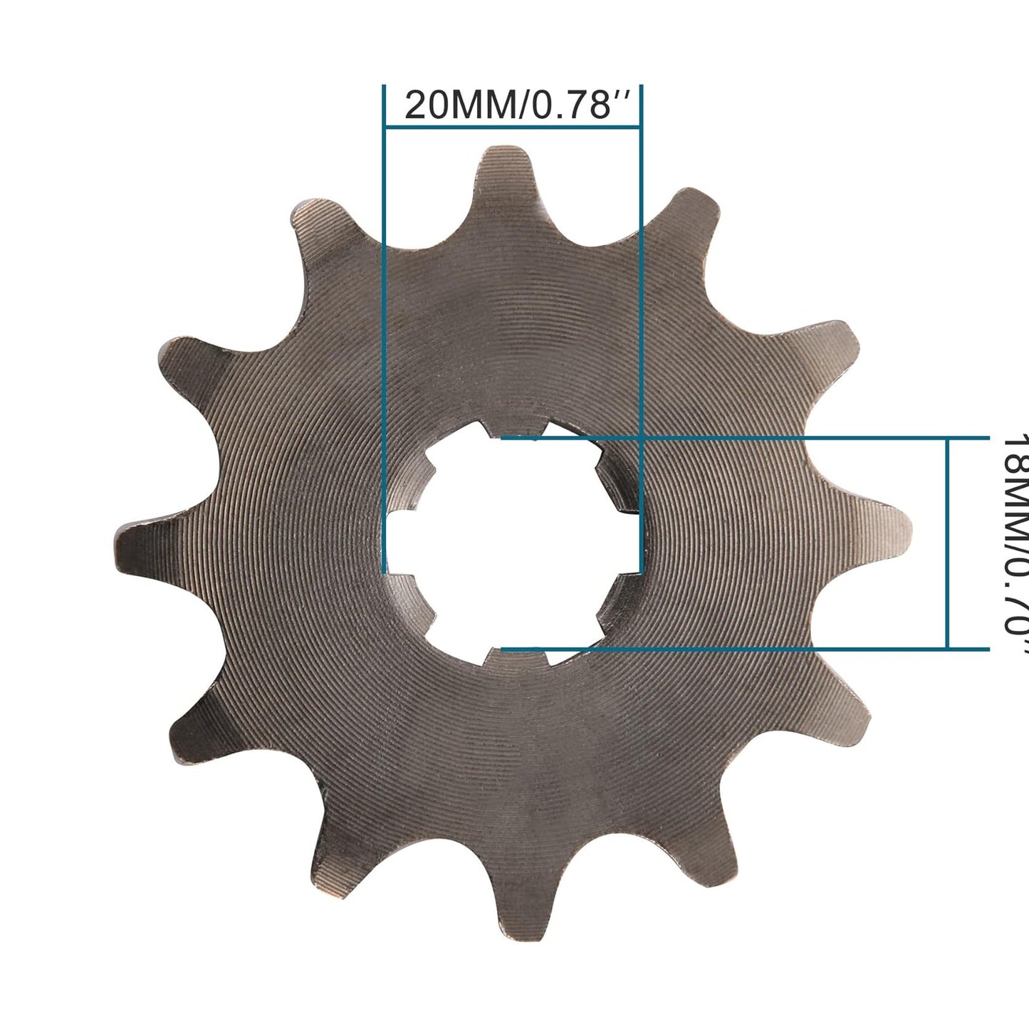 GOOFIT 20mm Sprocket Front for Motorcycle ATV Dirt Bike 428-12T
