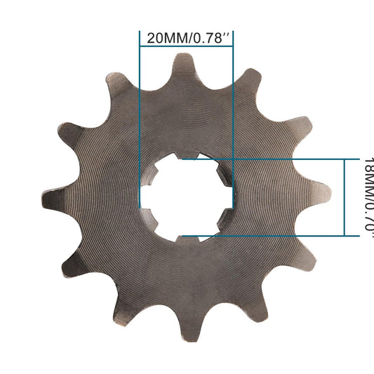 GOOFIT 20mm Sprocket Front for Motorcycle ATV Dirt Bike 428-12T