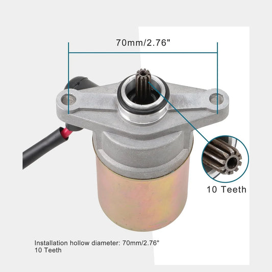 Starter Motor for GY6 49cc 50cc 4-Stroke Scooter, Moped, TaoTao, Jonway - goofitmoto