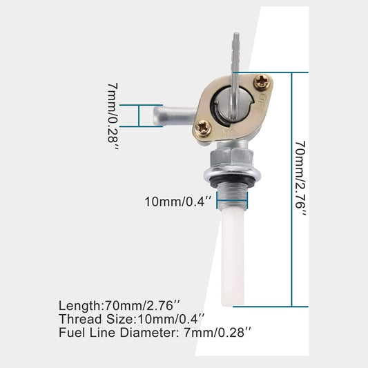 GOOFIT 10mm Fuel Petcock Valve On/Off Replacement for 50cc 70cc 90cc 110cc 125cc 150cc ATV Dirt Bike Go Kart Pit Bike 4 Wheeler Quad Bikes