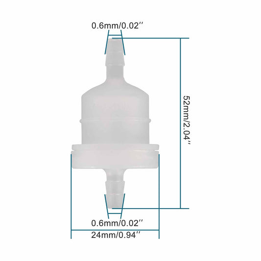GOOFIT 10pcs Fuel Filter 20pcs Spring Clips Replacement for Universal Almost ATV Quad Scooter Go Kart TaoTao Sunl XR CRF KLX SSR Pit Dirt Bike