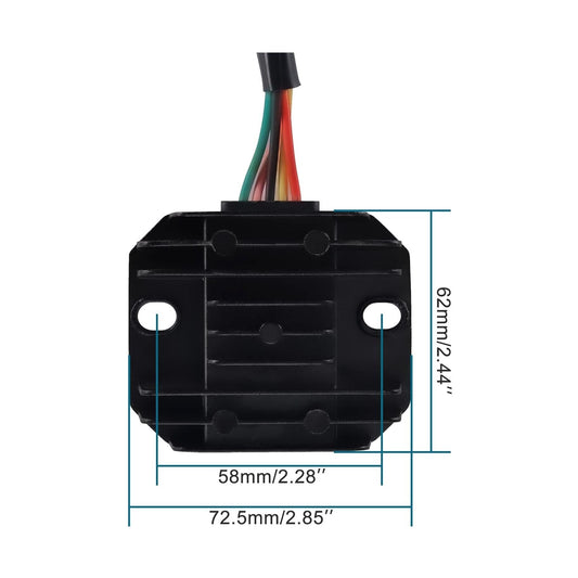 GOOFIT 12V 5-Wire Regulator Rectifier for 125cc 150cc 200cc 250cc ATV Dirt Bike Go Kart