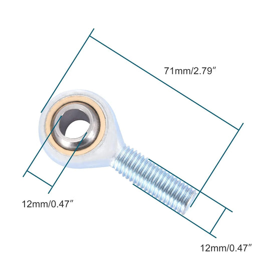 12mm Universal Ball Joint | Heavy-Duty Steering & Axle Link for ATV, Quad & Go Kart - goofitmoto