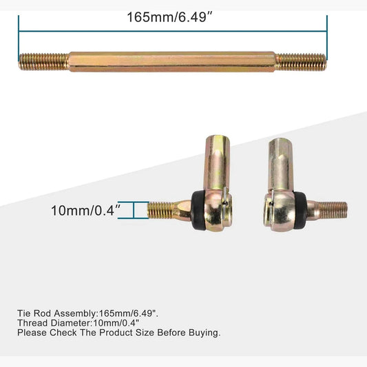 165mm Tie Rod Assembly | 10mm Thread | For 50cc-250cc ATV Quad & Four Wheeler - goofitmoto