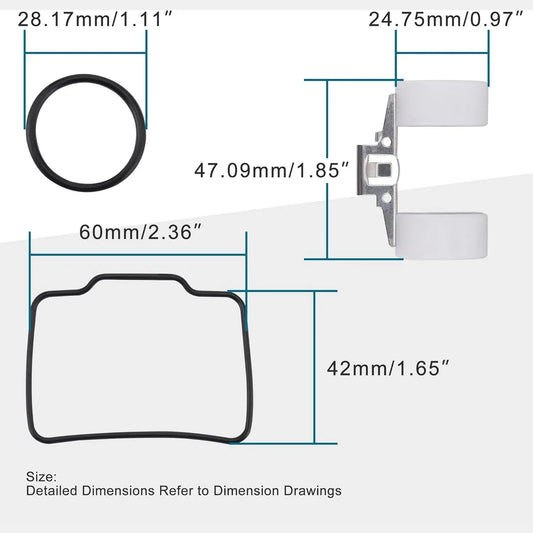 PZ16 Carburetor Repair Kit for 70cc Horizontal Engine, ATV, Dirt Bike - goofitmoto