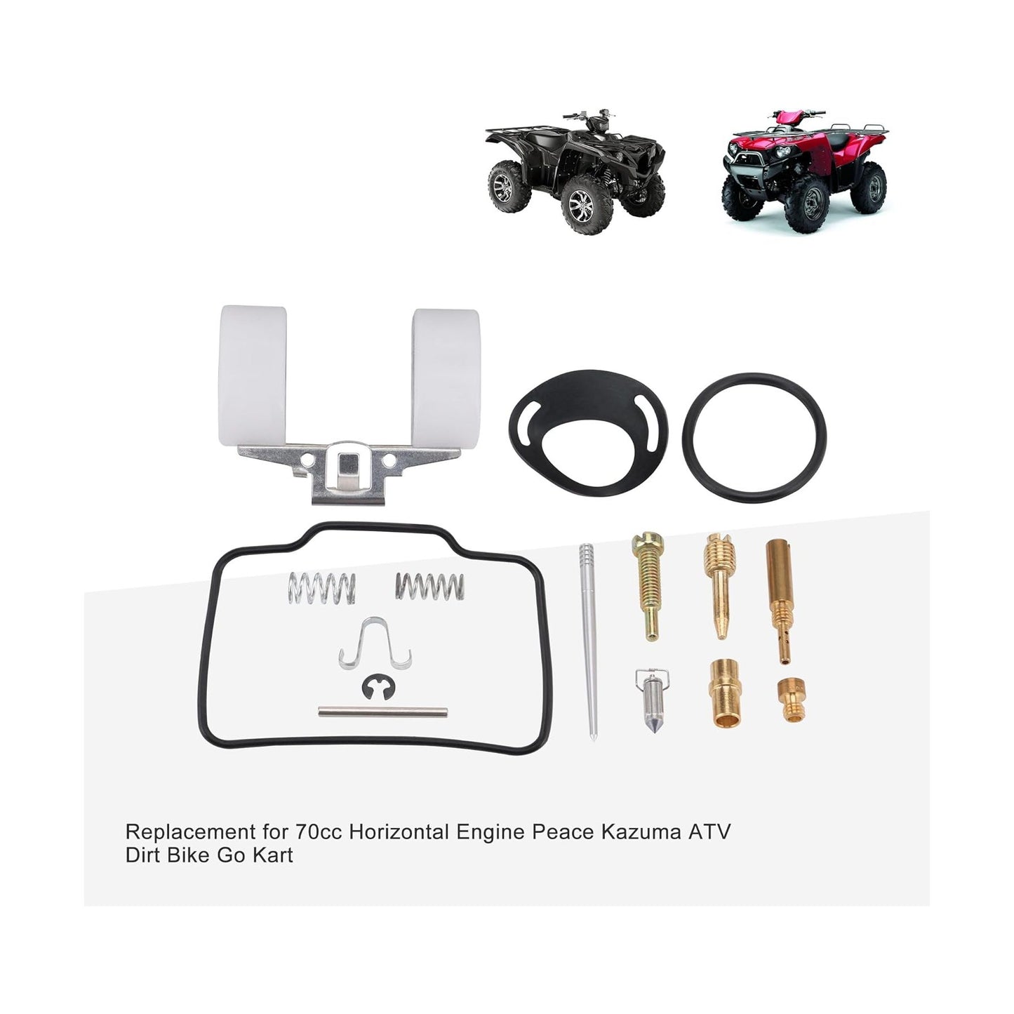 GOOFIT 16mm Carburetor Repair Kits for 70cc Horizontal Engine Peace Kazuma ATV Dirt Bike Go Kart