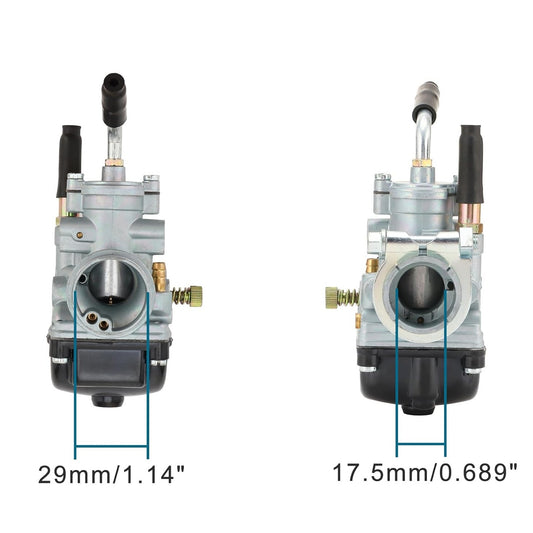 GOOFIT 17.5mm Carburetor Replacement for PHBG 2 stroke 50cc 70cc 90cc 100cc Scooter Moped