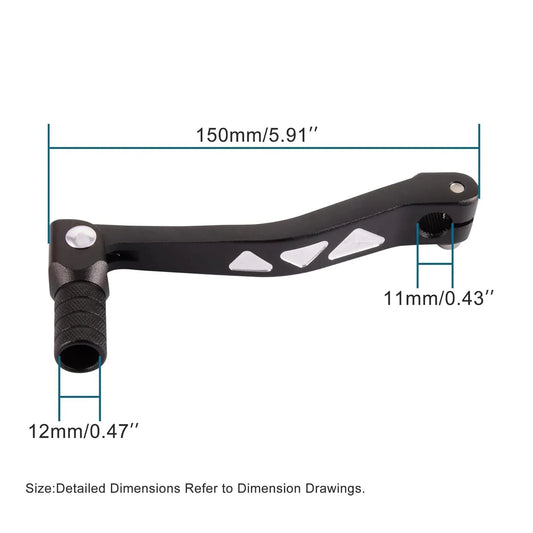 CNC Aluminum Folding Gear Shifter for 50cc-160cc Chinese Pit Dirt Bikes - goofitmoto