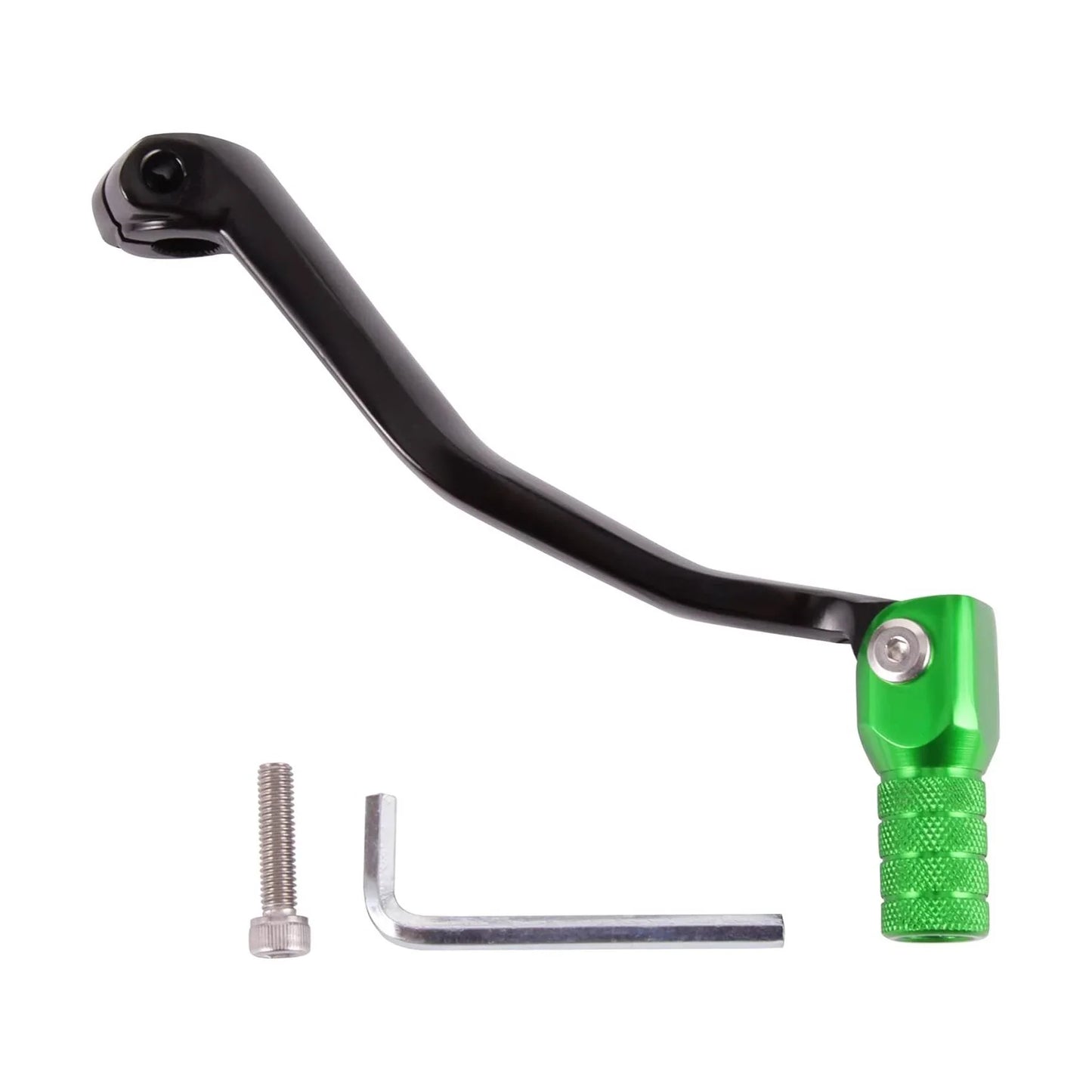 195mm Extended CNC Aluminum Folding Gear Shifter for 50cc-125cc Dirt Pit Bike (Blue/Green) - goofitmoto