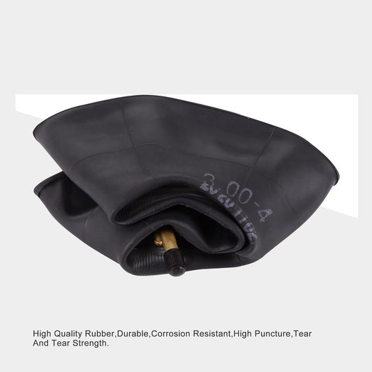 GOOFIT 2 pcs 3.00-4 Curved Bent Stem Inner Tube Tire for Scooters Mini Quad Goped Go Karts Mini ATVs Hand Trucks