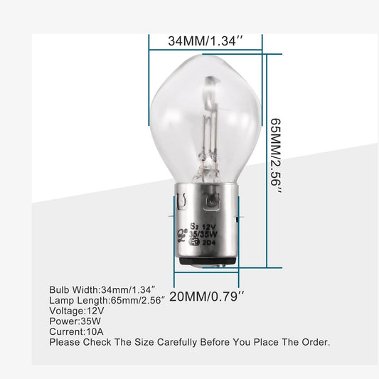 GOOFIT 2PCS 12V 35W Light Bulb for 50cc 110cc 150cc 250cc Scooter Jonway