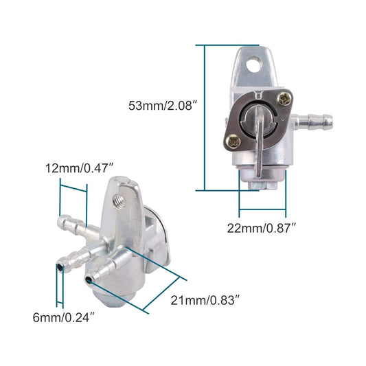 3-Port Fuel Valve Switch Petcock for Dirt Bike ATV Motorcycle - goofitmoto